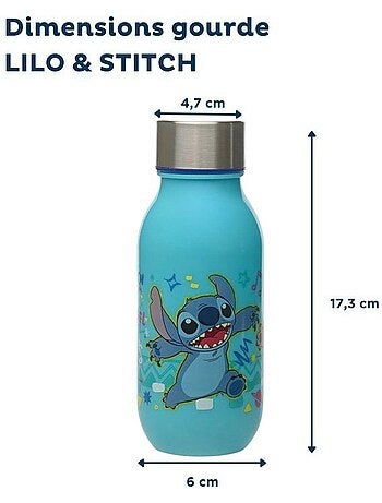 Borraccia 430 ml Disney Lilo & Stitch con tappo a vite
