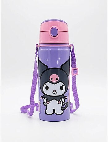 Borraccia bambino 600 ml con maniglia kuromi sanrio