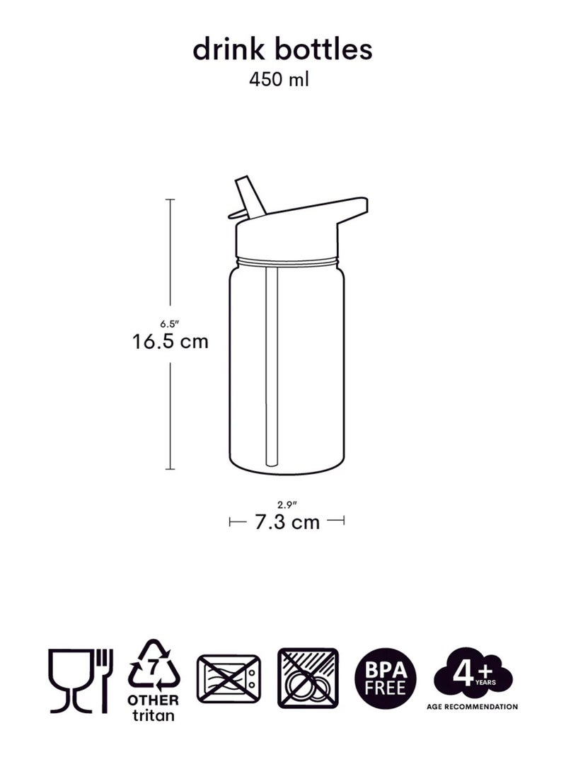 Borraccia ergonomica per bambini 450 ml | a little lovely company | a little lovely company Nero - Kiabi