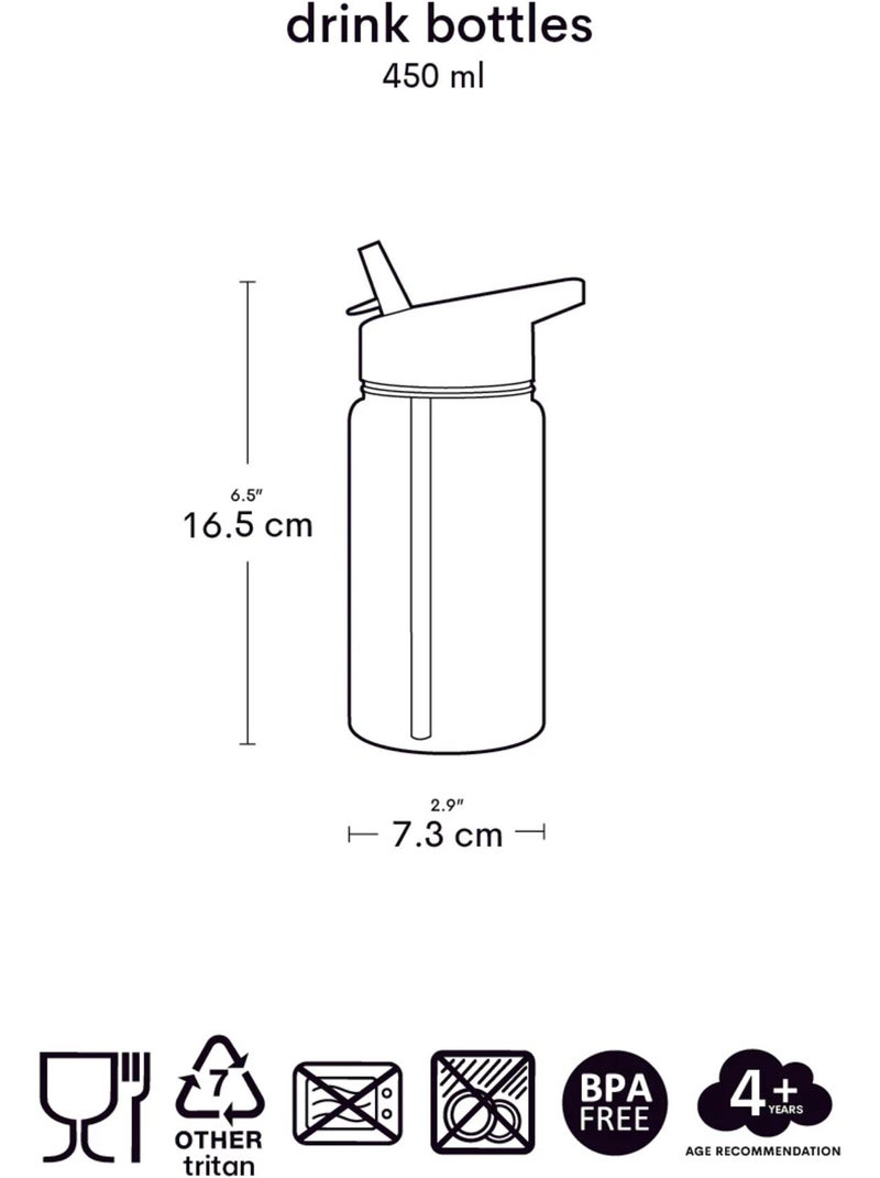 Borraccia ergonomica per bambini 450 ml | A Little Lovely Company Rosa pallido - Kiabi