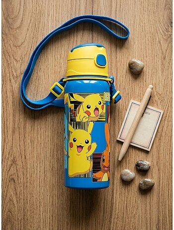 Borraccia in alluminio 600 ml con chiusura a clic pokémon