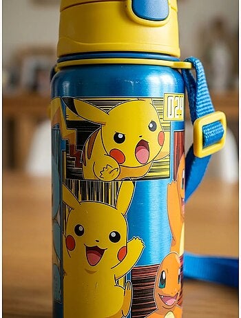 Borraccia in alluminio 600 ml con chiusura a clic pokémon