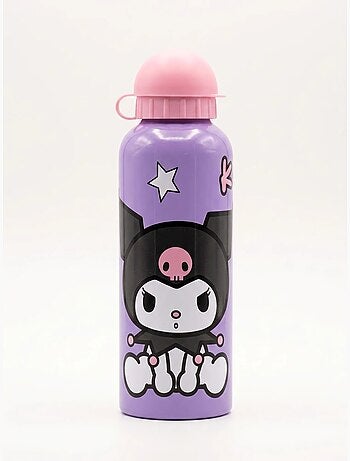 Borraccia kuromi 500 ml in alluminio bocca larga sanrio