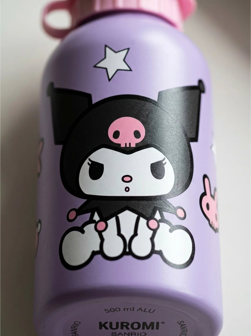 Borraccia kuromi 500 ml in alluminio bocca larga sanrio Nero - Kiabi