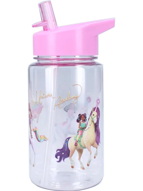 Borraccia per bambini Unicorn Academy da 450 ml - Cannuccia integrata e con manico - Kiabi