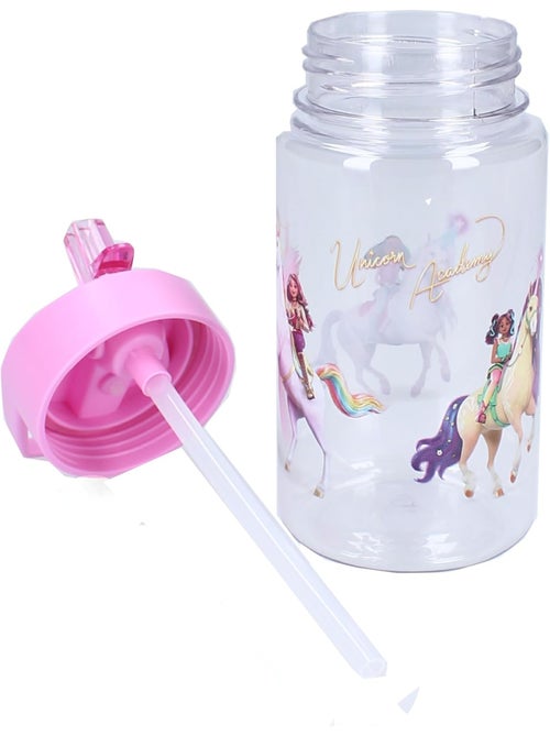 Borraccia per bambini Unicorn Academy da 450 ml - Cannuccia integrata e con manico - Kiabi