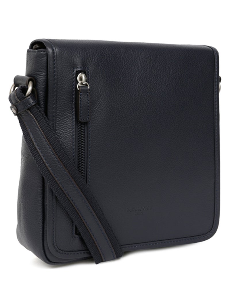 Borsa - pelle confort hexagona Blu marino - Kiabi