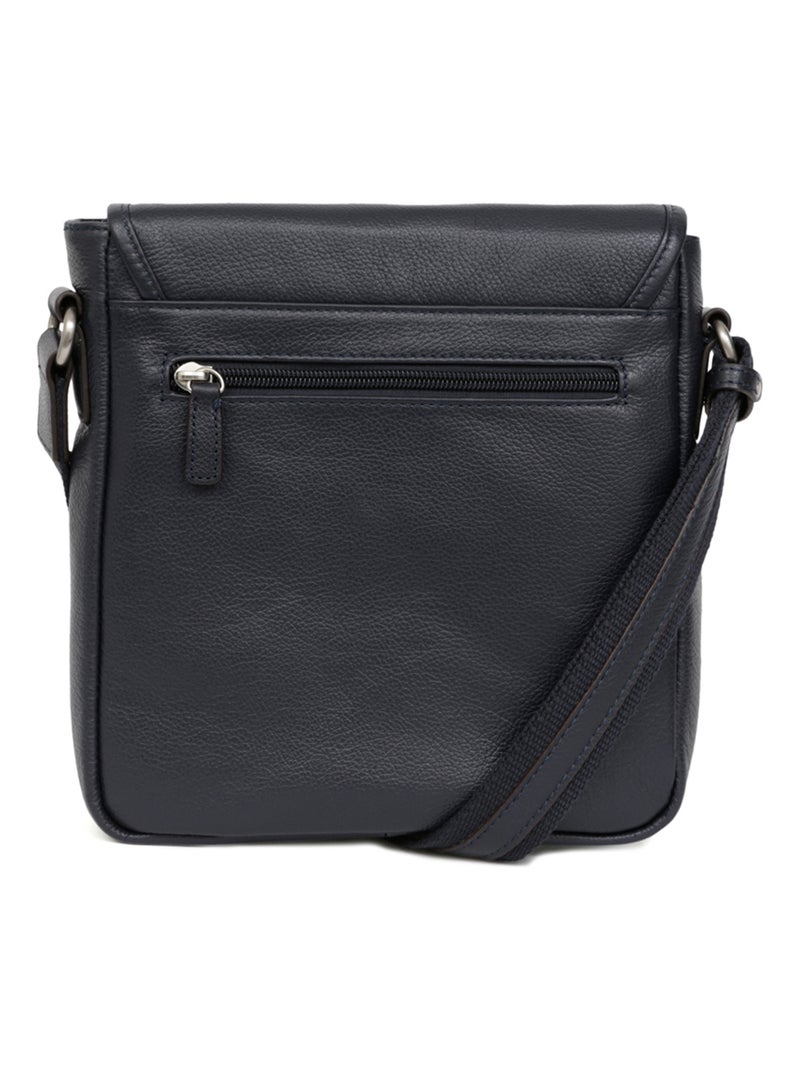 Borsa - pelle confort hexagona Blu marino - Kiabi