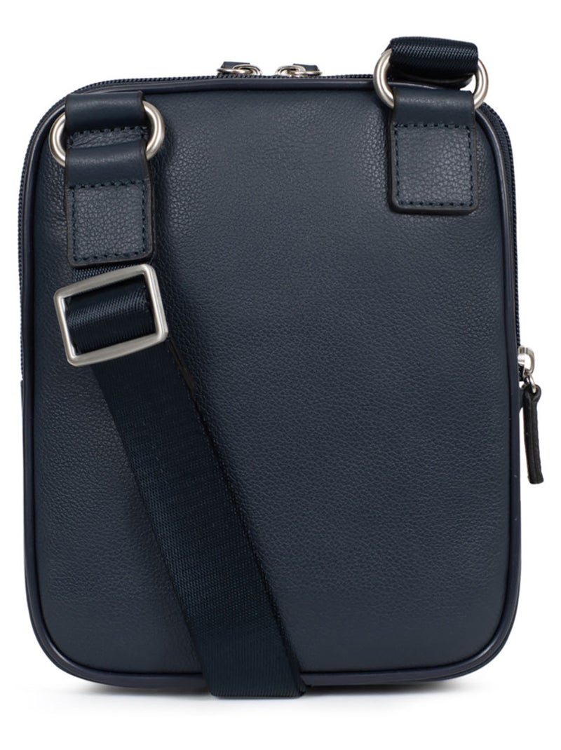 Borsa - pelle confort hexagona Blu marino - Kiabi