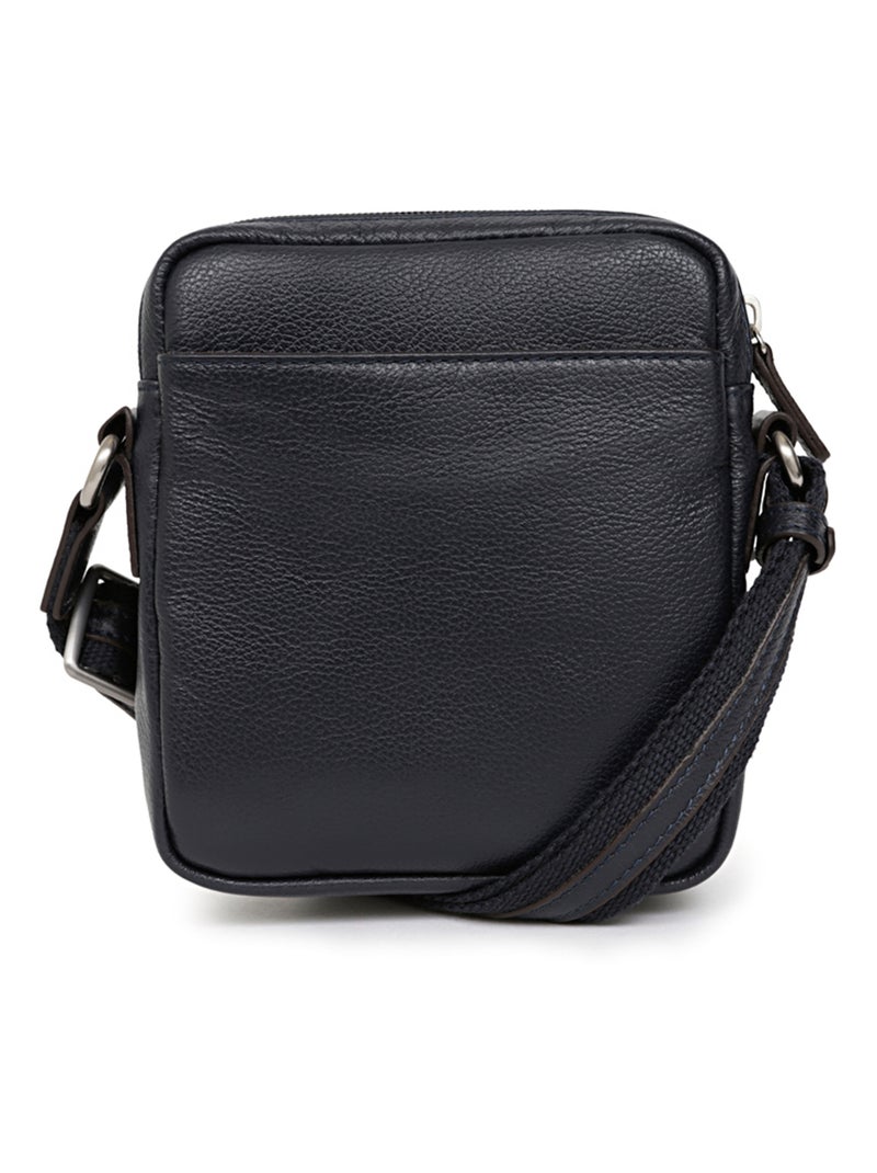 Borsa - pelle confort hexagona Blu marino - Kiabi