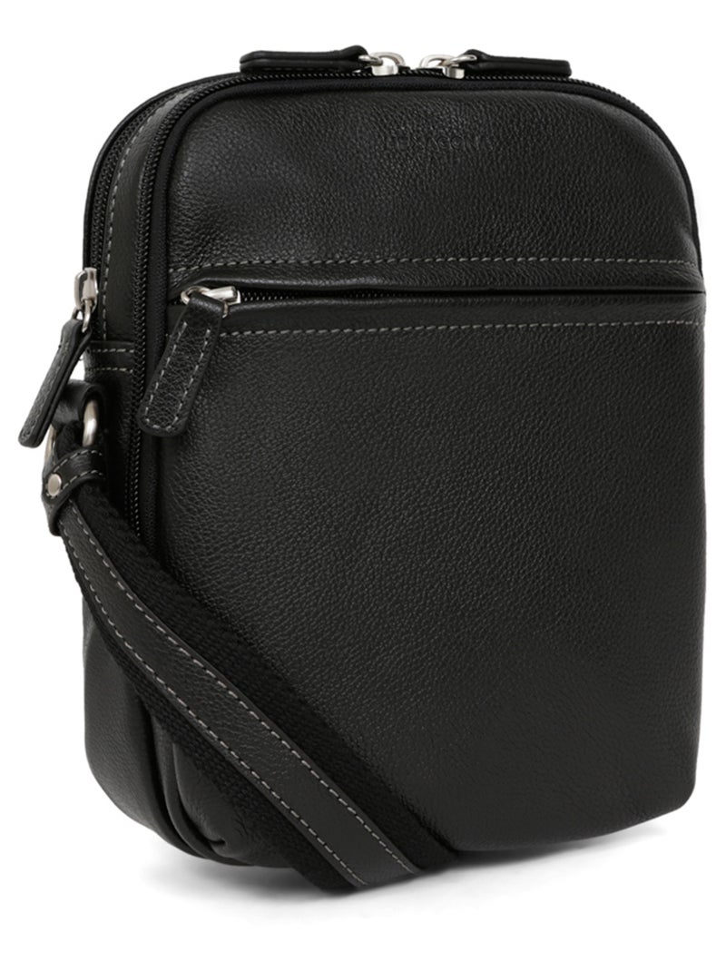 Borsa - pelle confort hexagona Nero - Kiabi