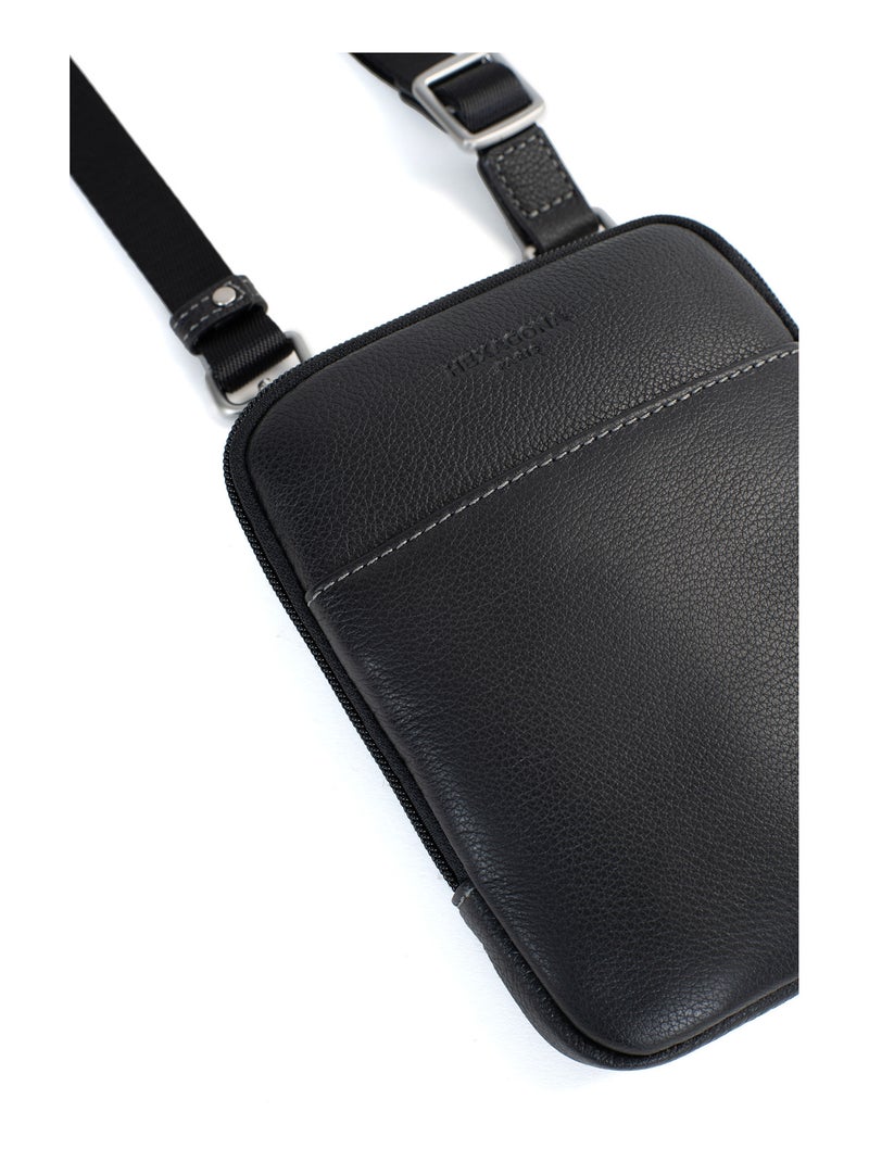 Borsa - pelle confort hexagona Nero - Kiabi