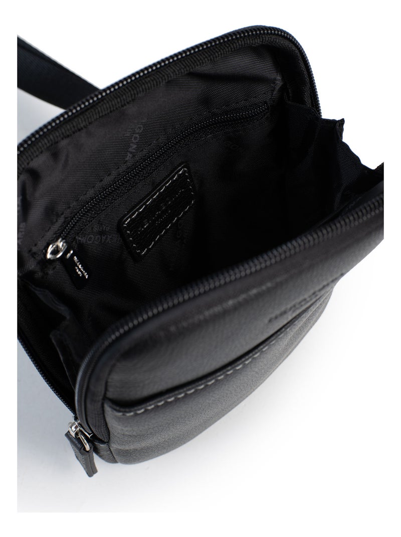 Borsa - pelle confort hexagona Nero - Kiabi