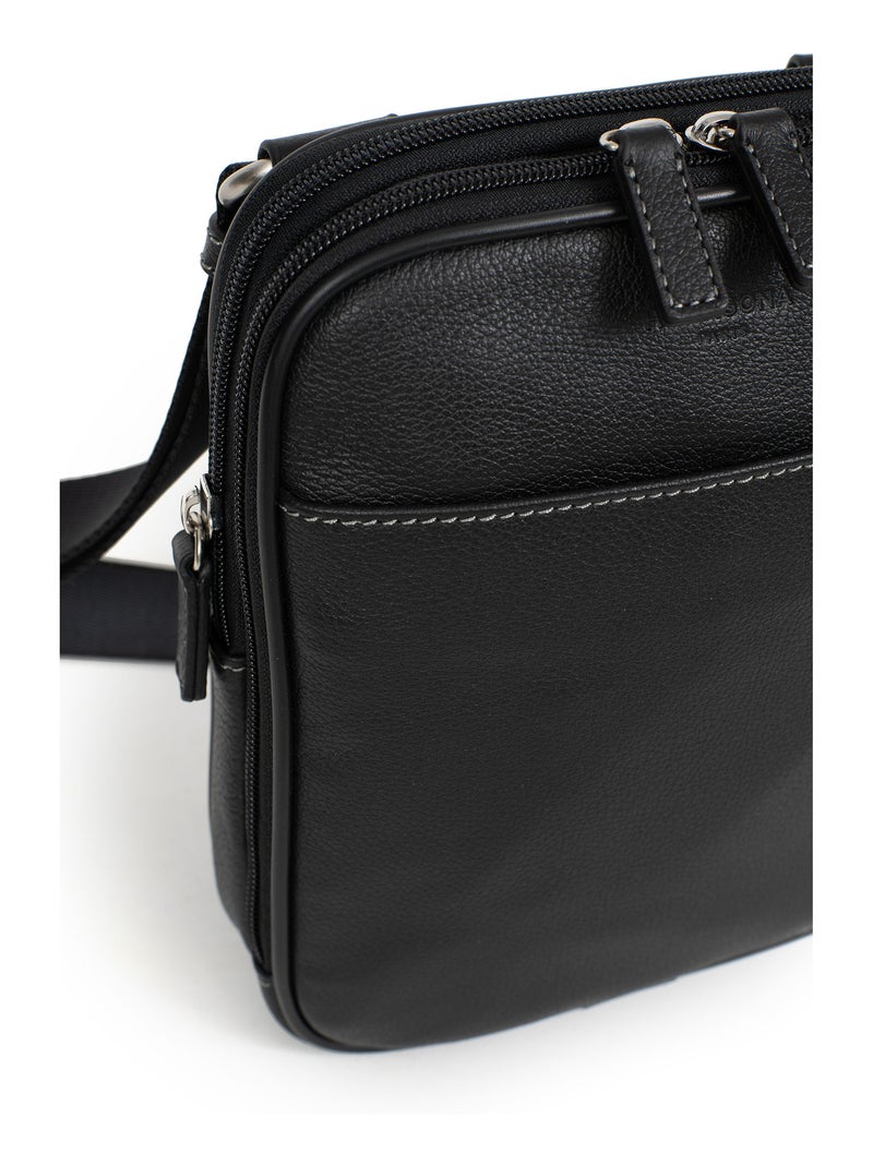Borsa - pelle confort hexagona Nero - Kiabi