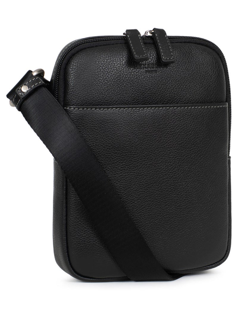 Borsa - pelle confort hexagona Nero - Kiabi
