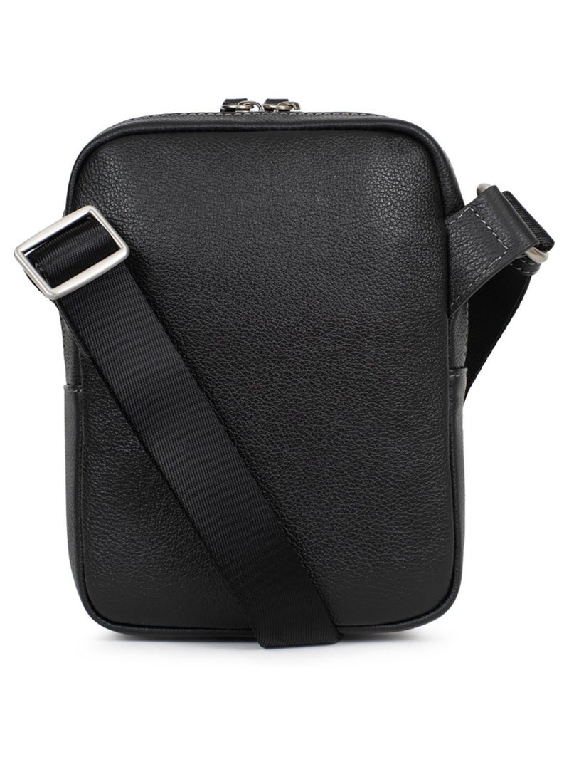 Borsa - pelle confort hexagona Nero - Kiabi