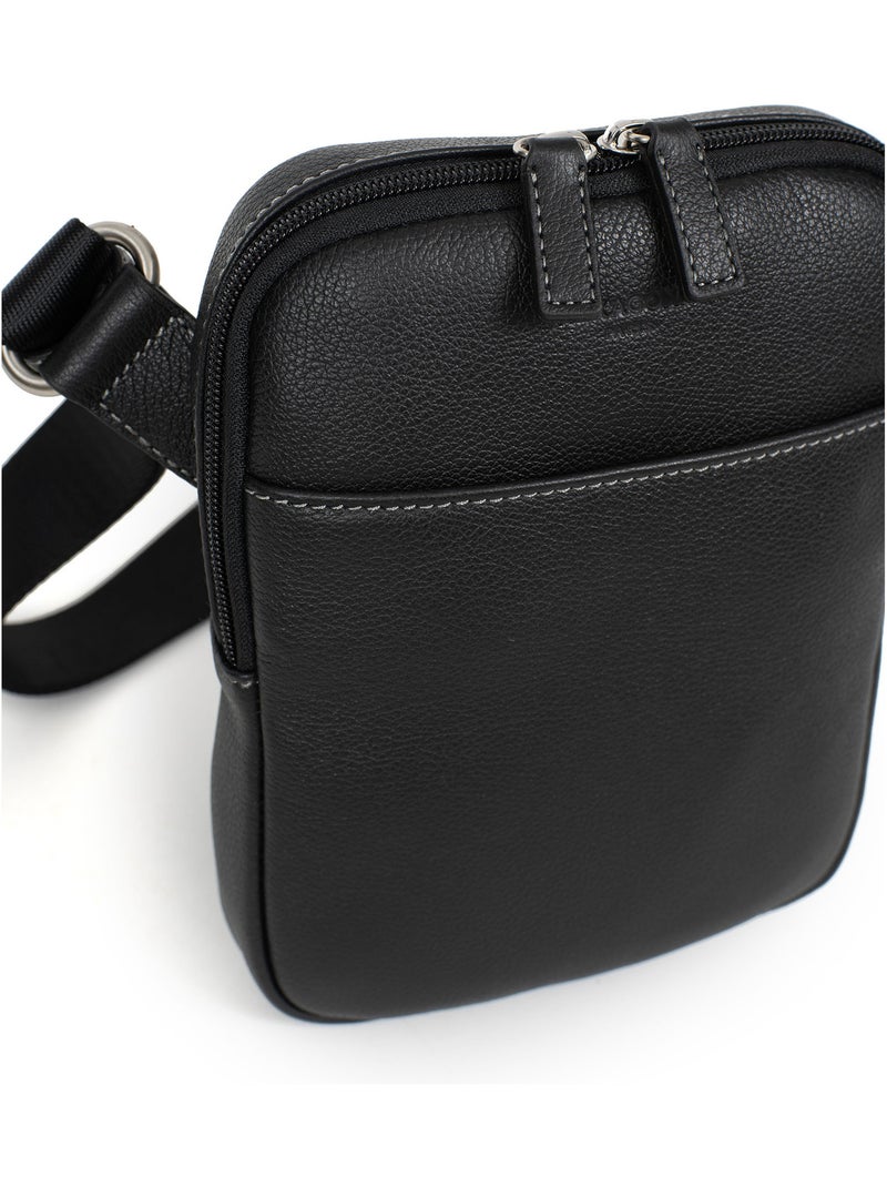 Borsa - pelle confort hexagona Nero - Kiabi