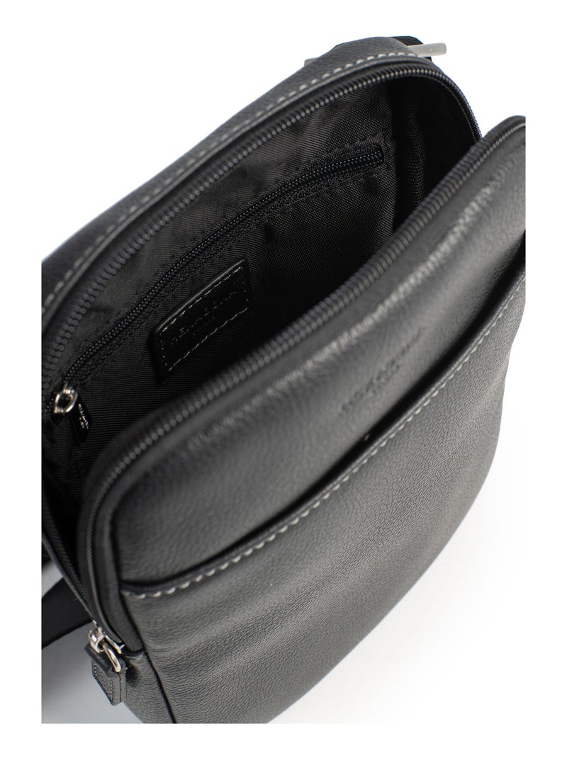 Borsa - pelle confort hexagona Nero - Kiabi