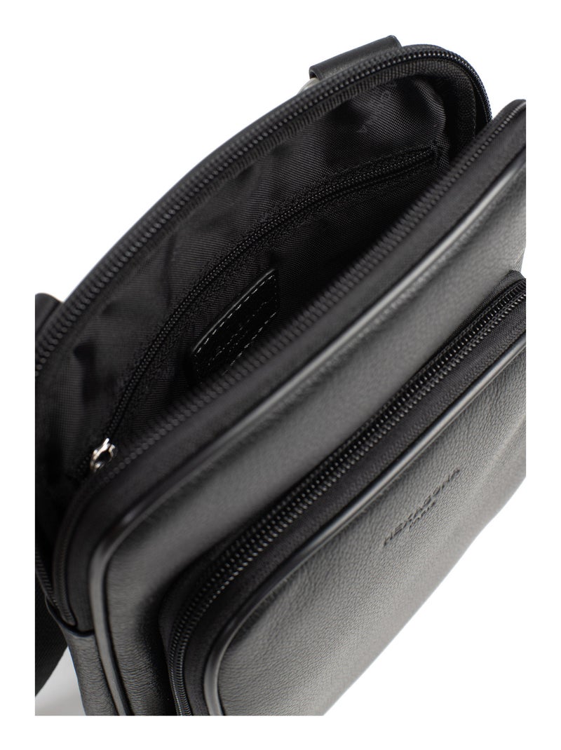 Borsa - pelle confort hexagona Nero - Kiabi