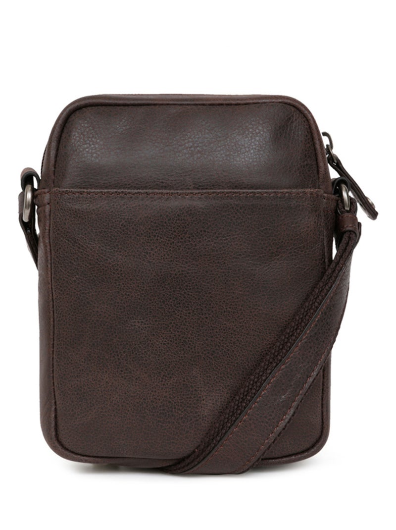 Borsa - pelle instinct hexagona Marrone - Kiabi