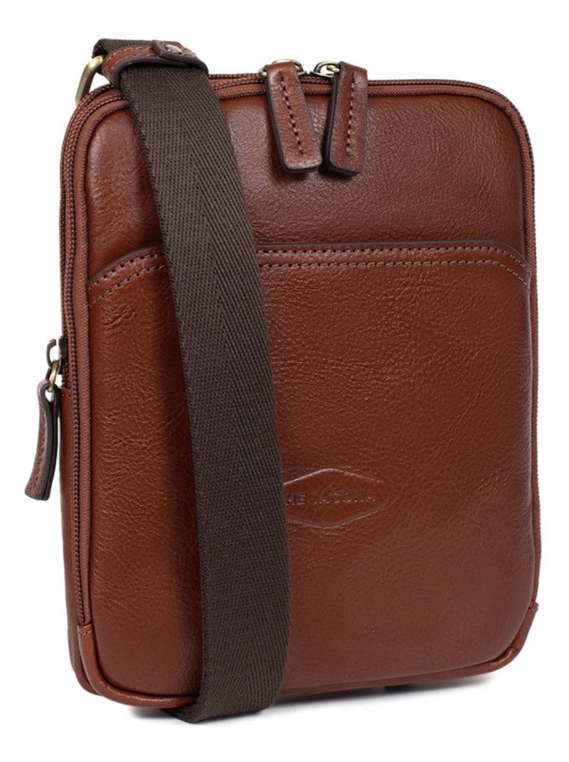 Borsa - pelle stuart hexagona Marrone - Kiabi