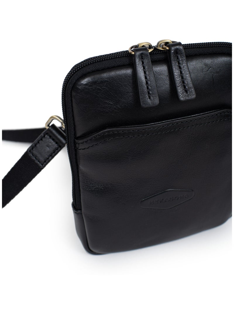 Borsa - pelle stuart hexagona Nero - Kiabi