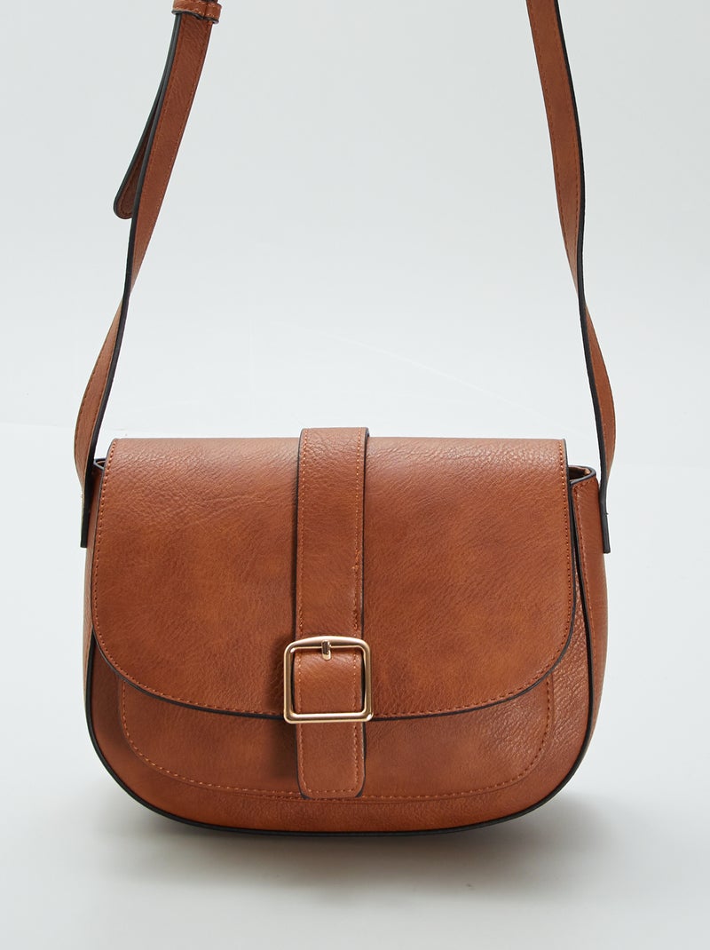 Borsa a bisaccia con tracolla MARRONE - Kiabi