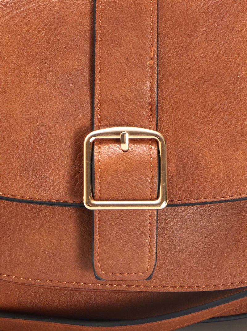 Borsa a bisaccia con tracolla MARRONE - Kiabi