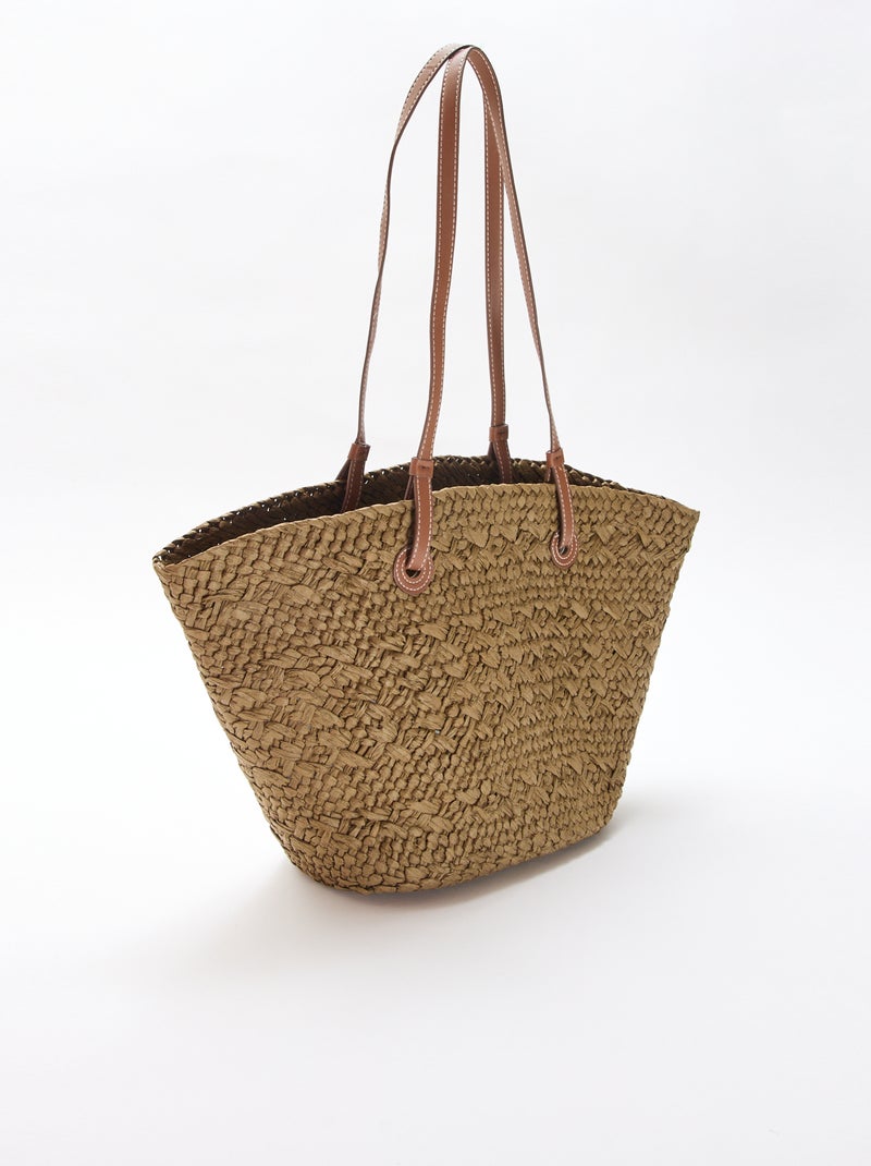 Borsa a cestino con manici Kaki - Kiabi