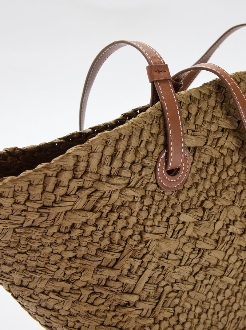 Borsa a cestino con manici Kaki - Kiabi