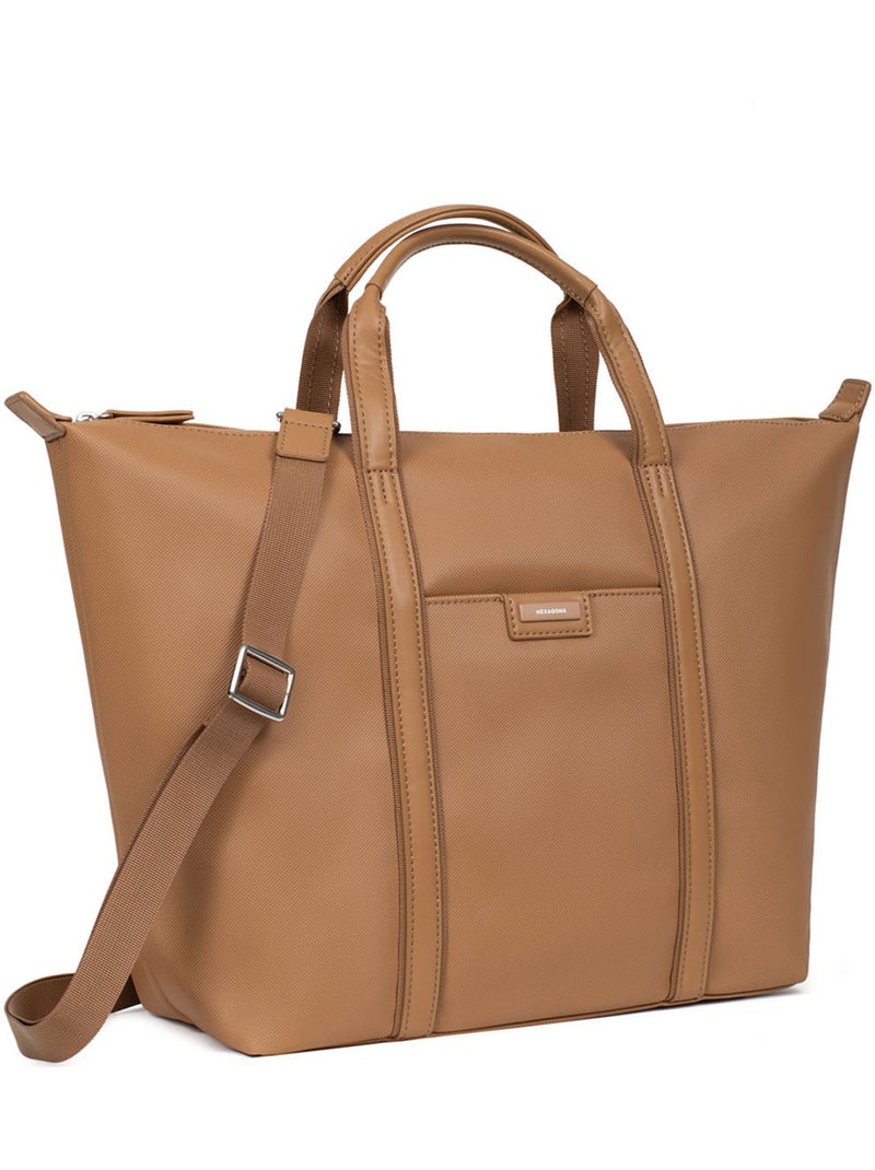 Borsa a mano - a4 - grande joyce hexagona Marrone chiaro - Kiabi