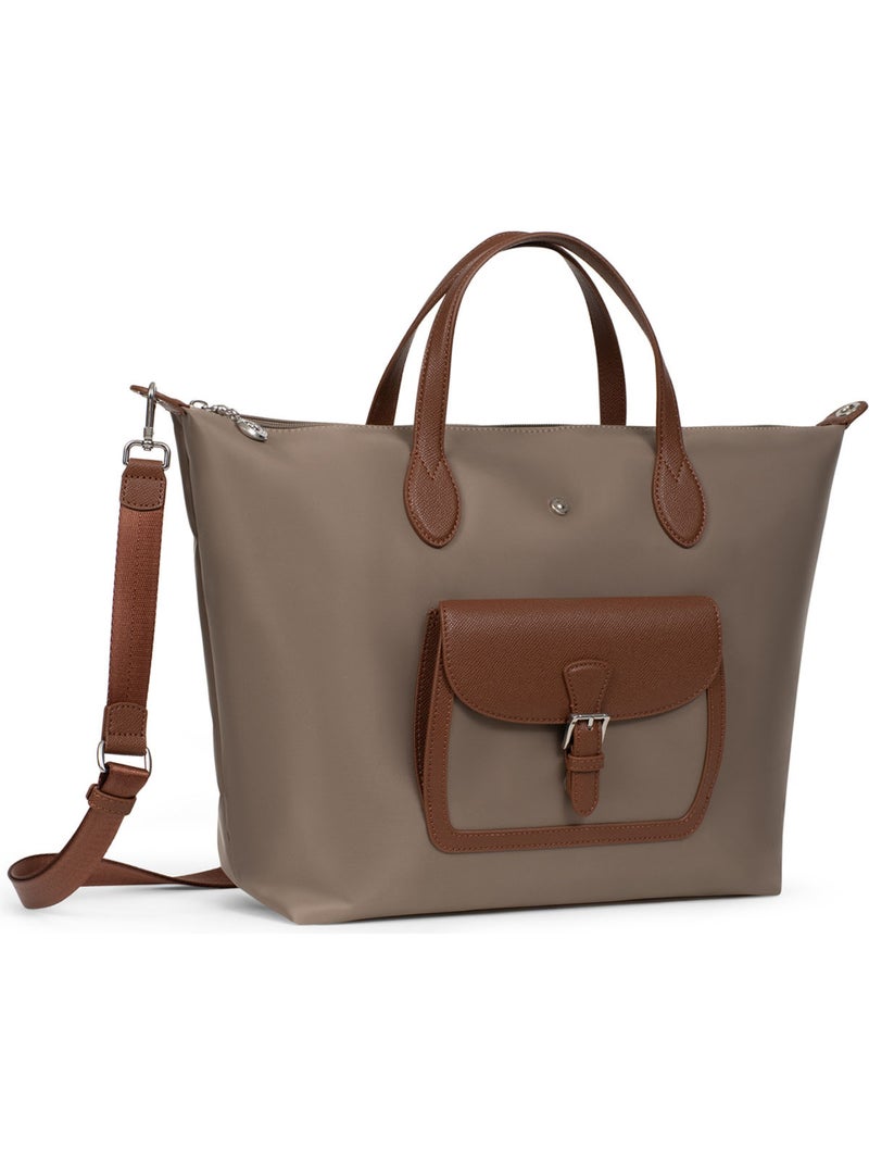 Borsa a mano - a4 - grande kiana hexagona Tortora - Kiabi