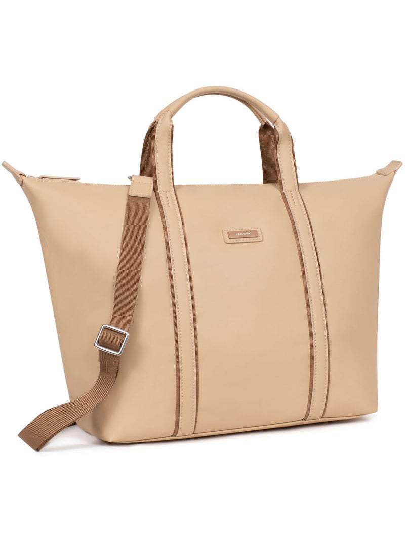 Borsa a mano - a4 - grande tara hexagona Beige sabbia - Kiabi