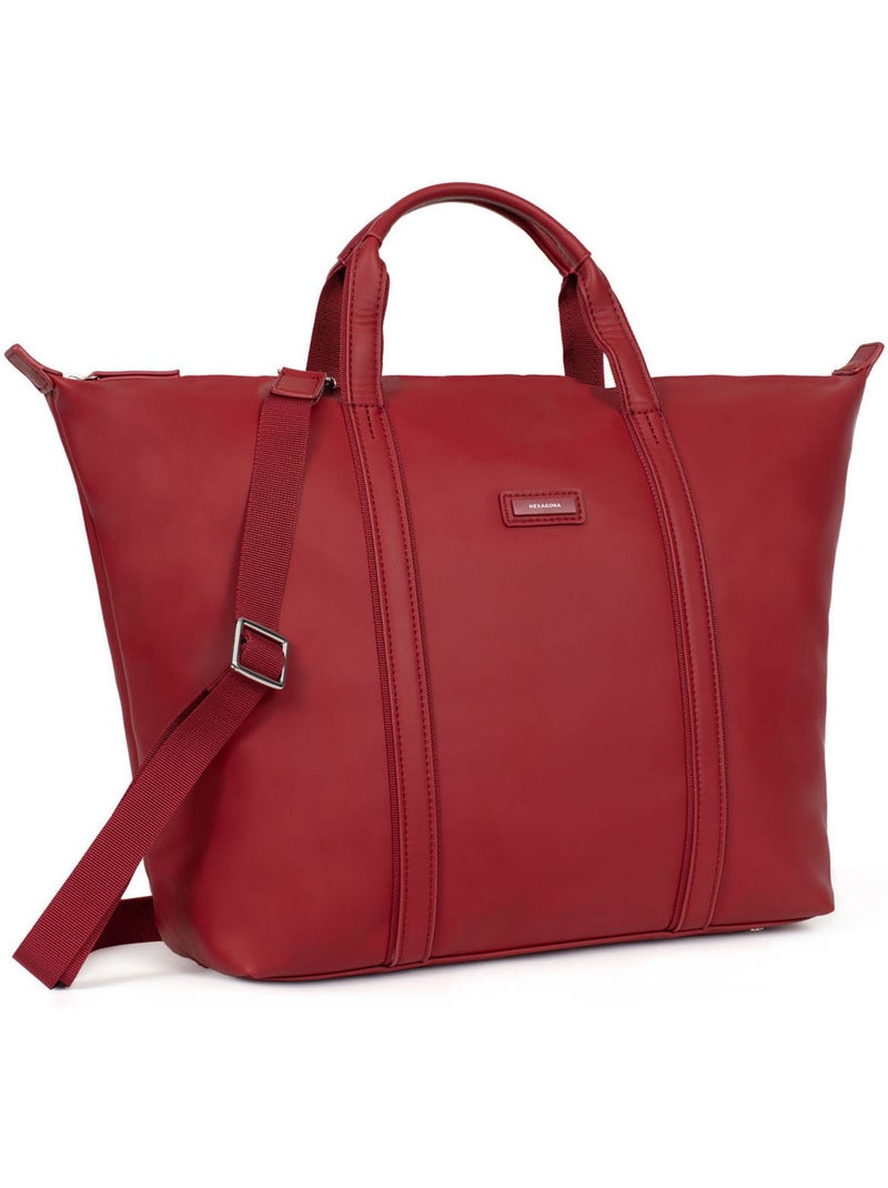 Borsa a mano - a4 - grande tara hexagona Rosso scuro - Kiabi