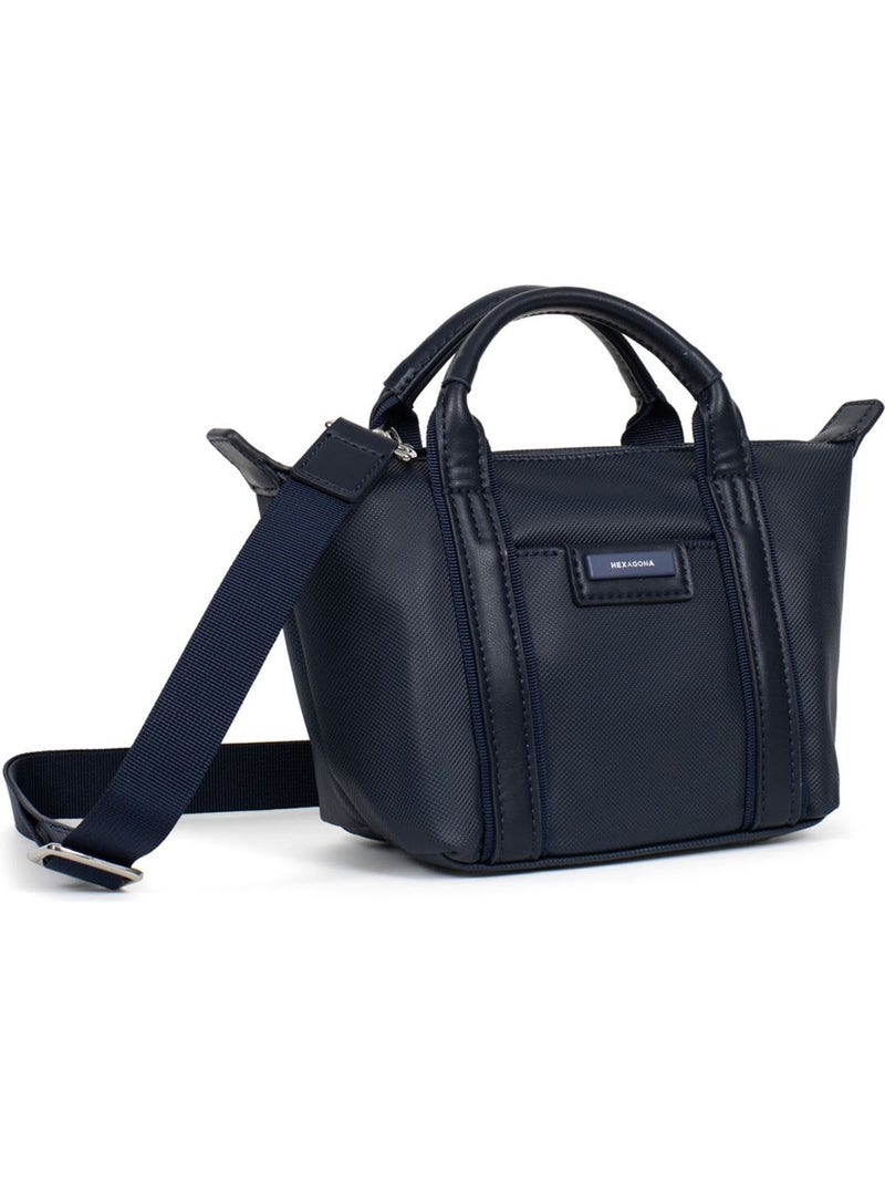 Borsa a mano - mini joyce hexagona Blu notte - Kiabi