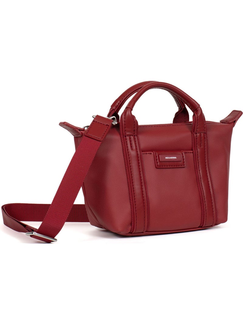 Borsa a mano - mini joyce hexagona Rosso scuro - Kiabi