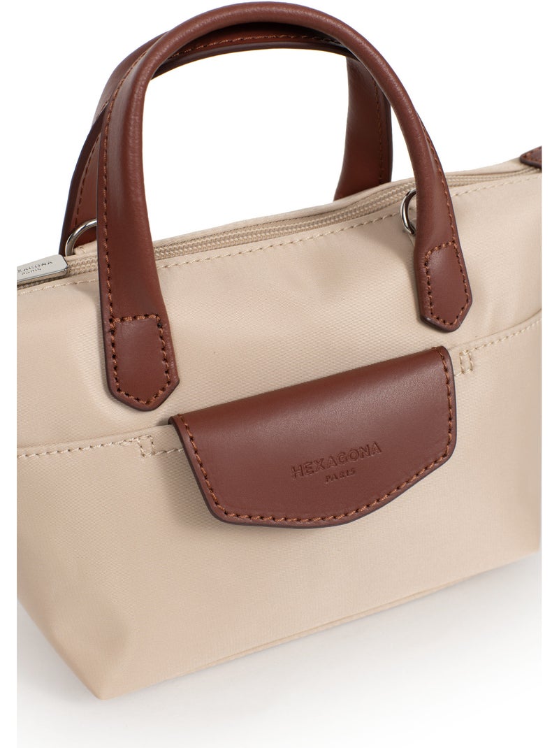 Borsa a mano - mini pop hexagona Beige sabbia - Kiabi