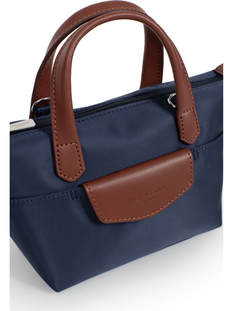 Borsa a mano - mini pop hexagona Blu marino - Kiabi