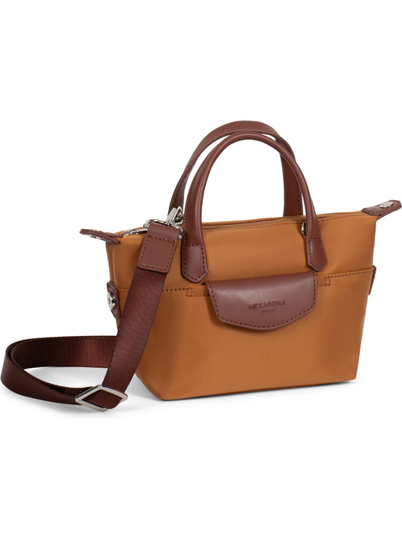 Borsa a mano - mini pop hexagona Marrone caramello - Kiabi