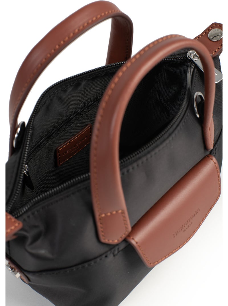 Borsa a mano - mini pop hexagona Nero Marrone - Kiabi