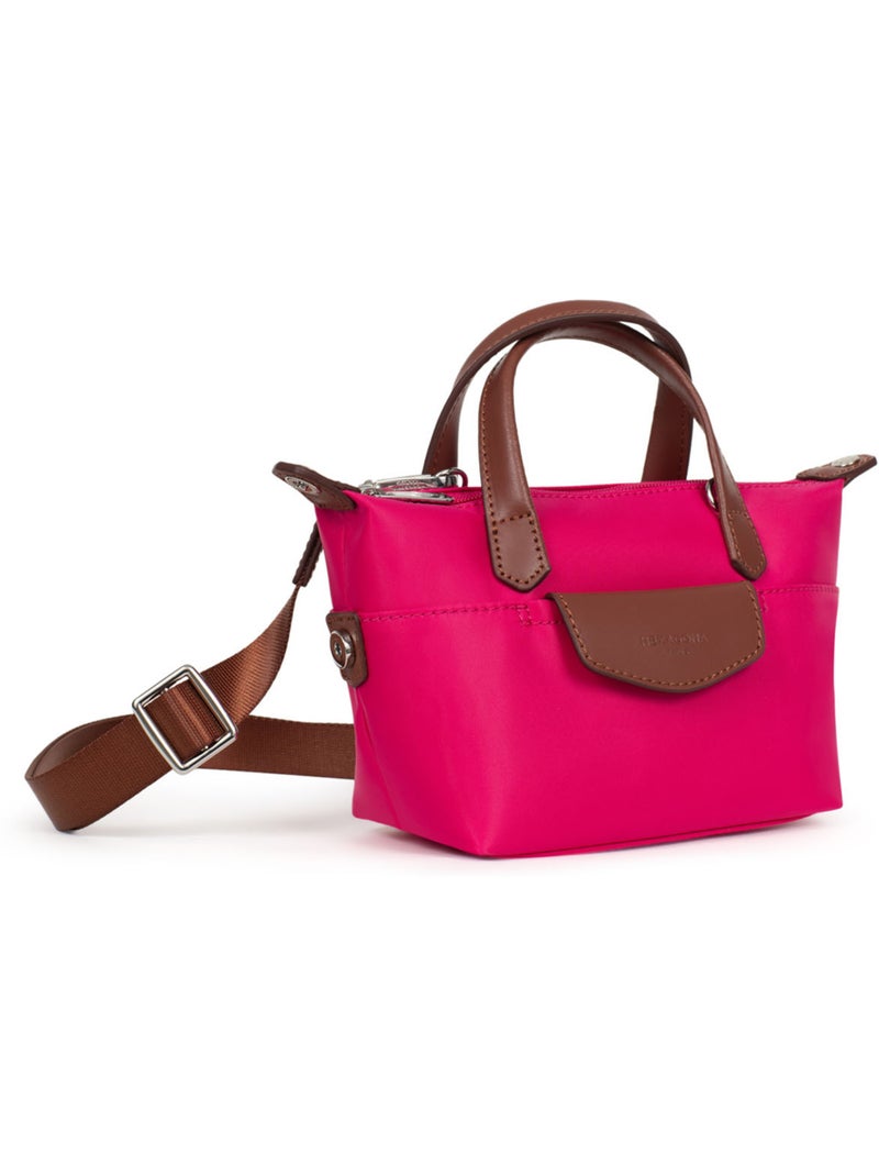Borsa a mano - mini pop hexagona Rosa fucsia - Kiabi