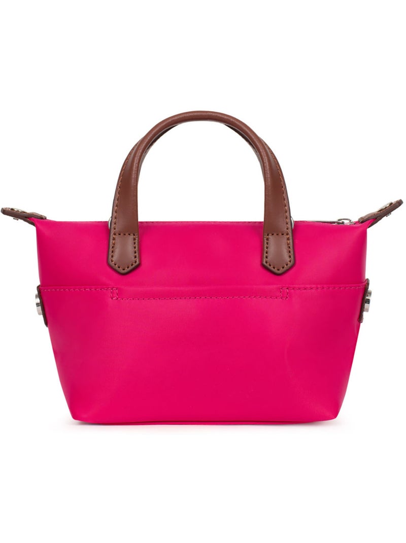 Borsa a mano - mini pop hexagona Rosa fucsia - Kiabi