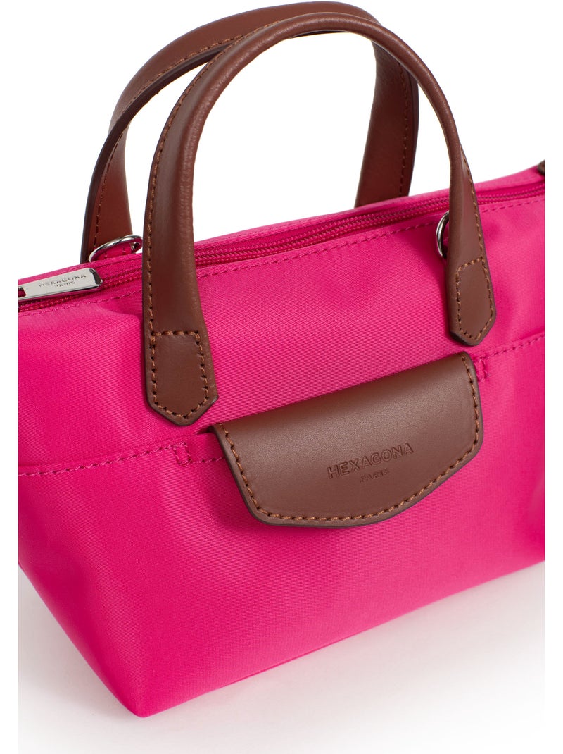 Borsa a mano - mini pop hexagona Rosa fucsia - Kiabi