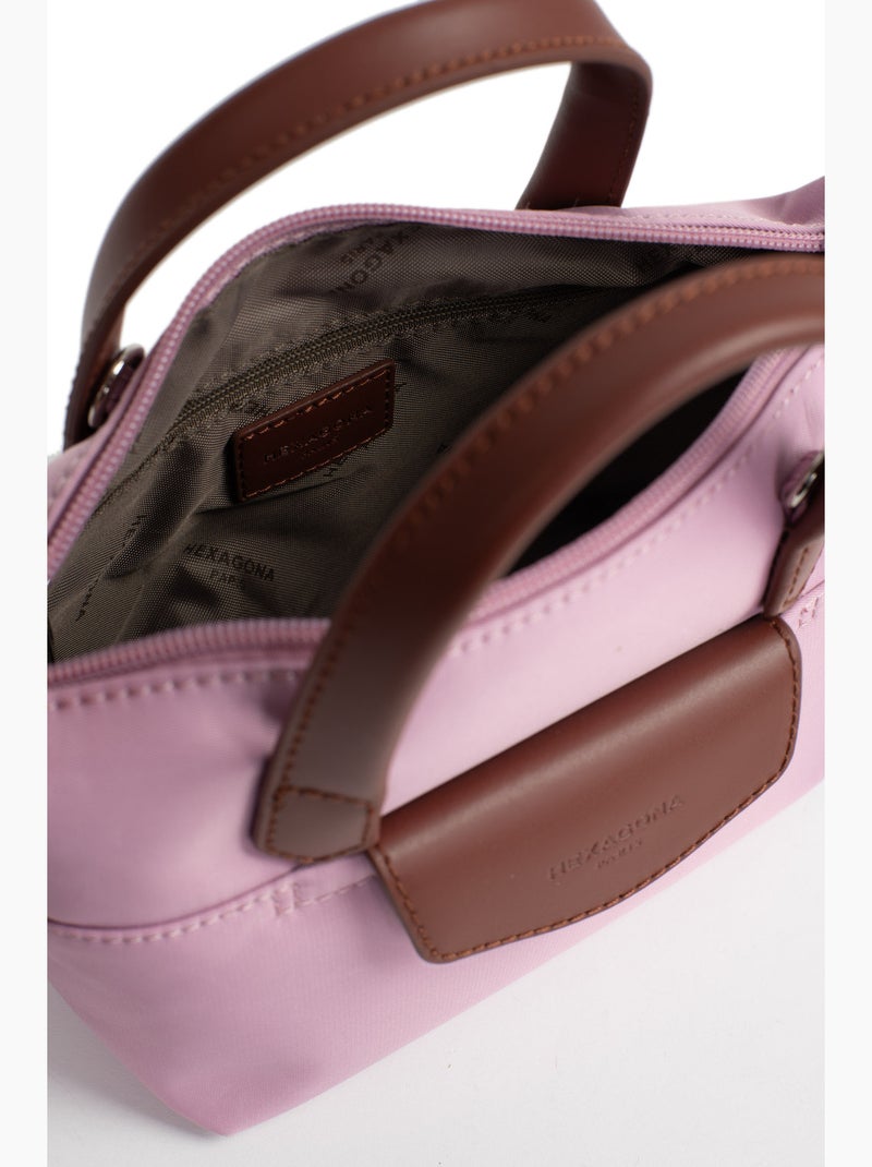 Borsa a mano - mini pop hexagona Rosa pallido - Kiabi