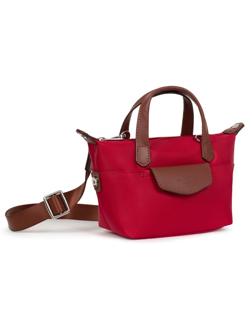 Borsa a mano - mini pop hexagona Rosso scuro - Kiabi