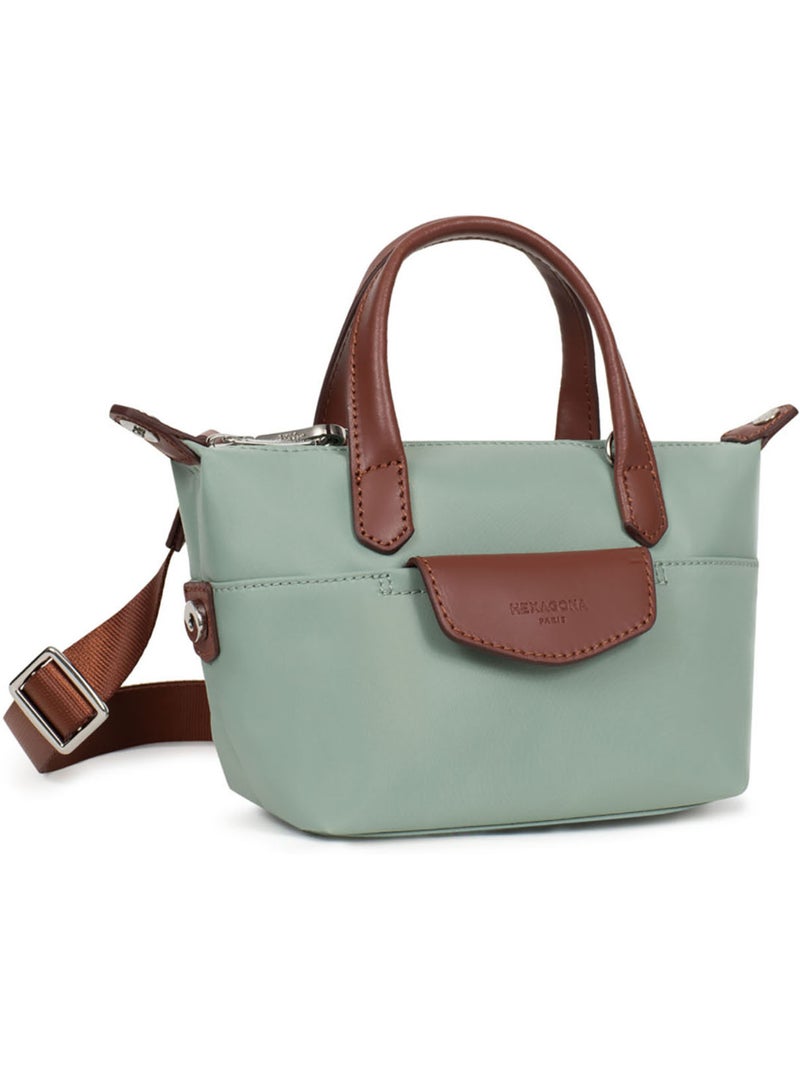 Borsa a mano - mini pop hexagona Verde chiaro - Kiabi