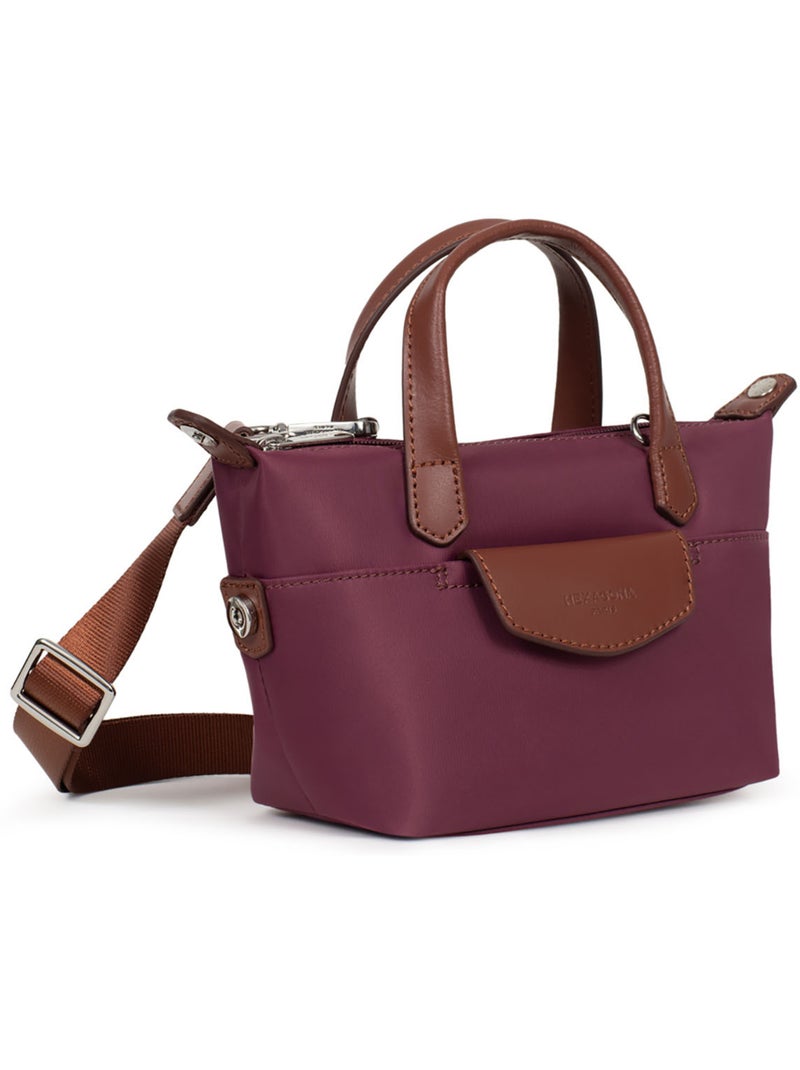 Borsa a mano - mini pop hexagona Viola prugna - Kiabi