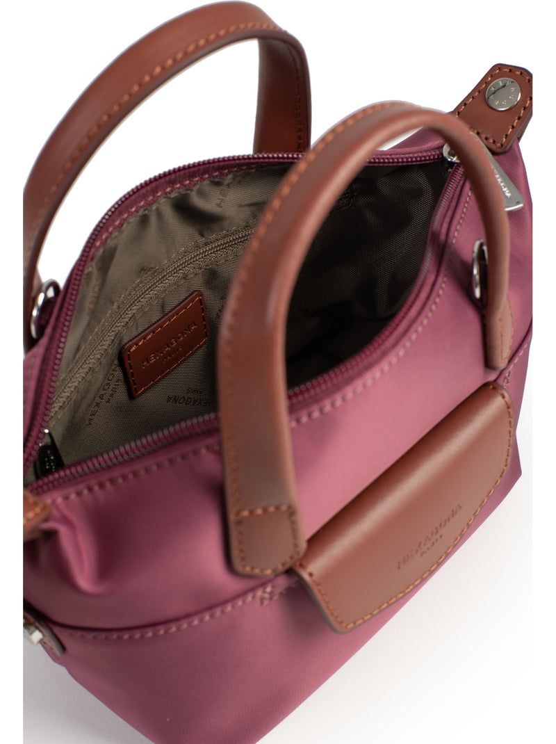 Borsa a mano - mini pop hexagona Viola prugna - Kiabi