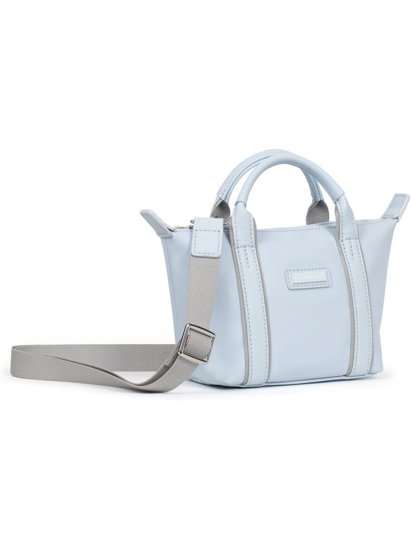 Borsa a mano - mini tara hexagona Blu cielo - Kiabi