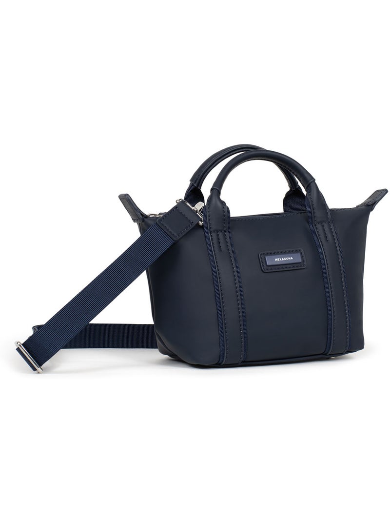 Borsa a mano - mini tara hexagona Blu notte - Kiabi